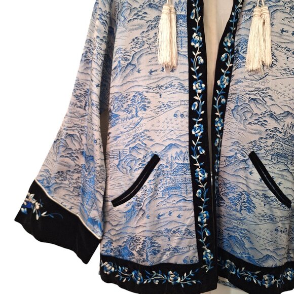 Mount Antelope Vintage brocade jacket fully lined size medium - Picture 7 of 14